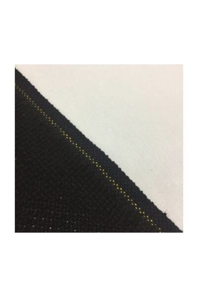 METİNLER EV TEKSİLİ Etamin Seccade Kumaşı Siyah