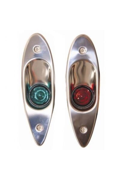 Karagöz Burun Feneri Krom Iskele Sancak Gömme Takım 12v !