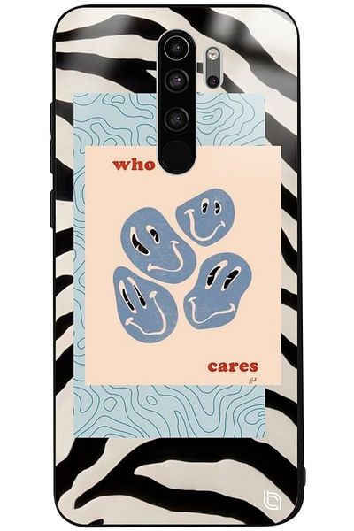 WANNA PROTECT حافظة هاتف Xiaomi Redmi Note 8 Pro Who Cares Premium منقوشة لامعة