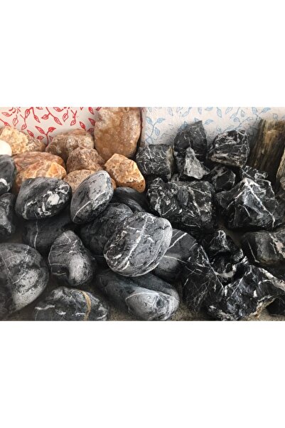 Akvaryum Siyah Dolamit Kaya