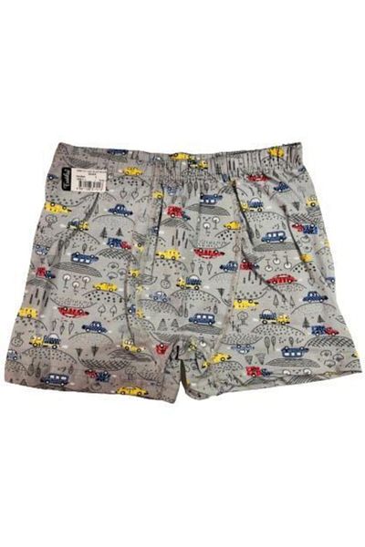 Tutku Boxer pentru baieti cu model albastru imprimat 12 piese