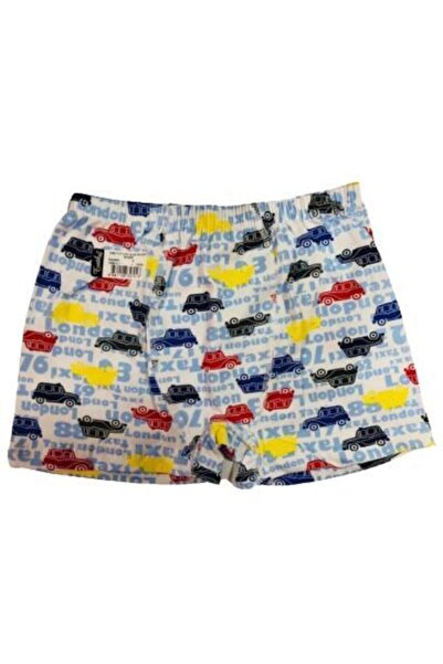 Tutku Boxer pentru baieti cu model albastru imprimat 12 piese