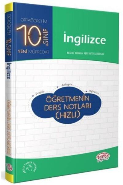 Editör Yayınevi 10.sınıf Ingilizce Öğretmenin Ders Notları (hızlı) Editör Yay...