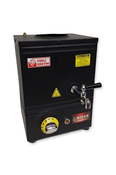 Mizan Tek Demlik 10 Lt. Pleytsiz Çay Kazanı - Elektrikli Siyah Kahveci Ocağı