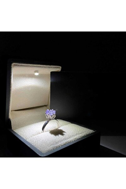 LOTUS JW Lotus Çiçeği Yüzük & Işıklı Yüzük Kutusu - 925 Ayar Gümüş Yüzük