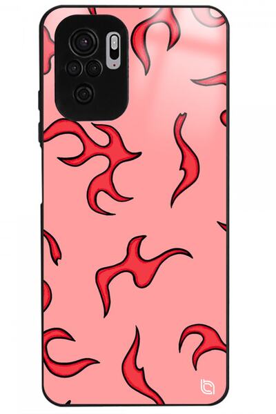 WANNA PROTECT Xiaomi Redmi Note 10 Flame Premium Patterned Glossy Phone Case