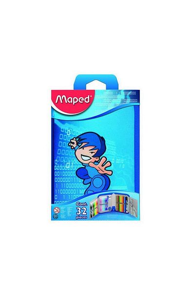 Maped 967811 Model Student Set - 32 Pieces with Pencil Case