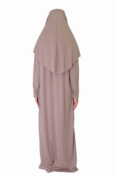 ZEHRANAZ NAMAZ ELBİSESİ Φόρεμα προσευχής χωρίς φερμουάρ Mink