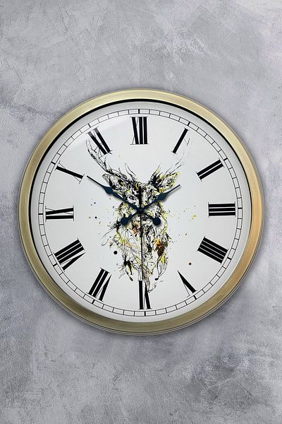 Kasva Concept Δώρο 40 εκ. Αντίκα Μεταλλικό Καλλιτεχνικό Ρολόι Τοίχου