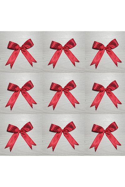 Lora Davet New Year Valentine's Day Gift Boxes and Bottle Flowers, Bows Ornaments (9 Pieces)