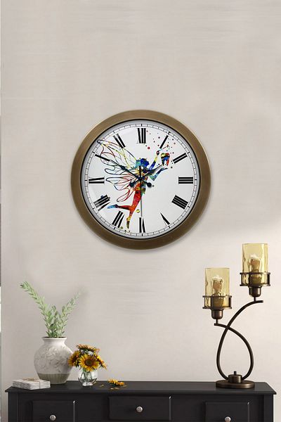 Kasva Concept Antique Metal Tooth Wall Clock 36cm