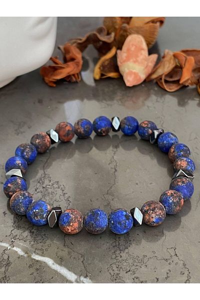 Jack Ferrero Original Natural Stone Bracelet with Invoice, No Color Fading Guaranteed, Gift Packaged