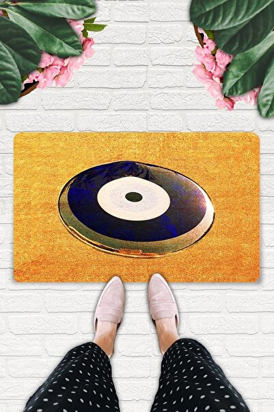 Uygur Home Büyük Nazar Boncuğu Temalı Coco Görünümlü Dekoratif Kapı Önü Ve Iç...