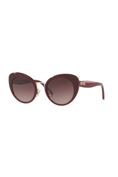 Miu Miu Mıu Mıu 06ts 40z150 Claret Red Women's Sunglasses