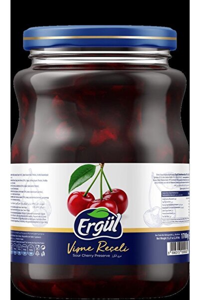 ERGÜL 1500 gr Kavanoz Reçel Vişne
