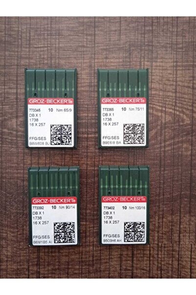 Groz Beckert Dikiş Makine Iğne Seti (9 ,11 ,14 Ve 16 No ) Ince Dip