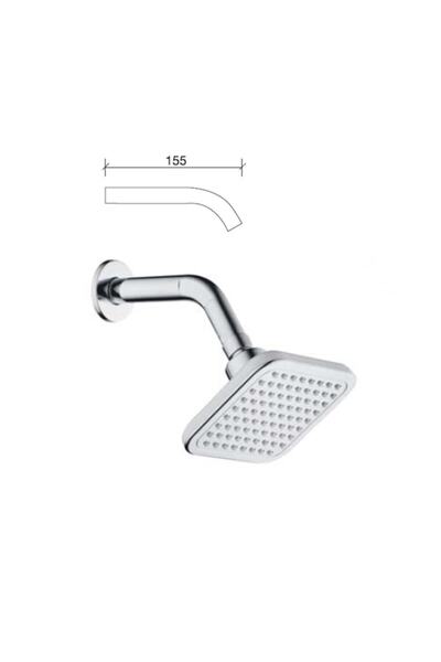 EYM Tema Twin Ankastre Duş Başlık Başlığı Krom
