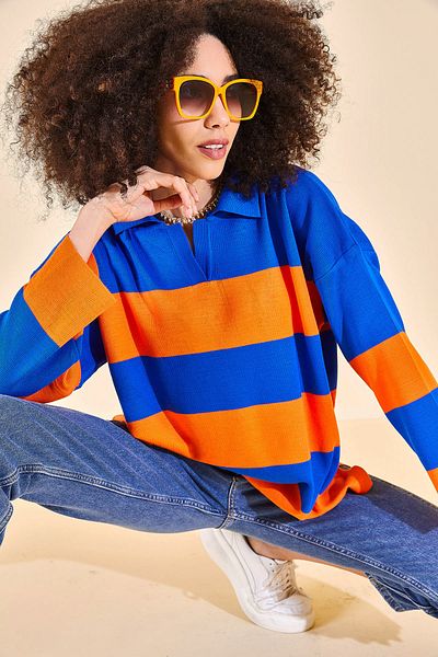 XHAN Pullover - Orange - Regular Fit