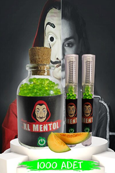 XL Mentol Mentol Topu Kavun Aromalı 1000 Adet + 2 Aplikatör Hediye