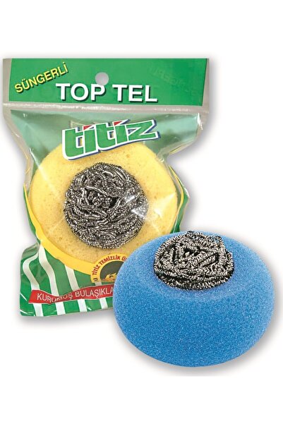 Titiz Süngerli Top Tel 2 Adet