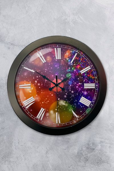Kasva Concept Gift 36 cm Black Metal Creative Wall Clock