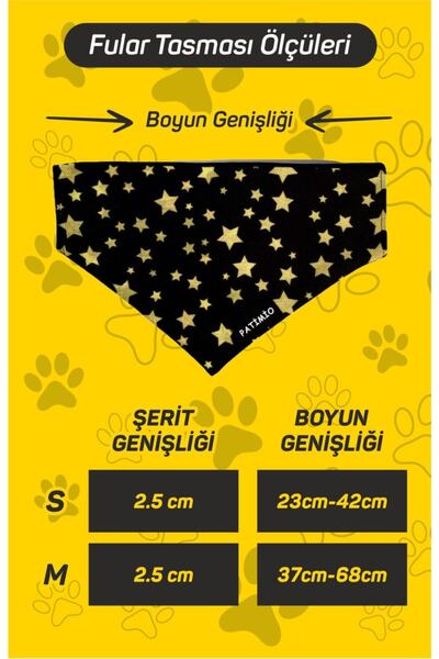 PATİMİO Pofuduk Kedi Ve Köpek Tasma Fular Bandana