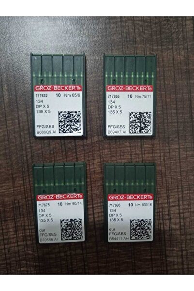 Groz Beckert Dikiş Makine Iğne Seti (9 ,11 ,14 Ve 16 No ) Kalın Dip