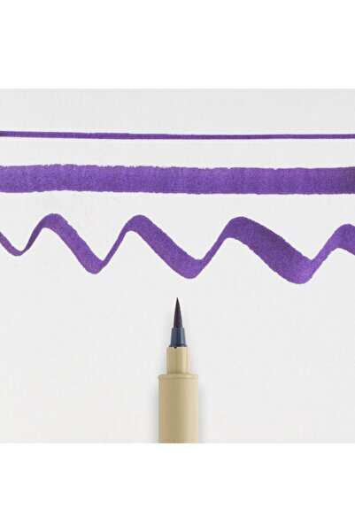 Sakura Pigma : Brush Tip Pen : 24 Purple