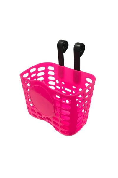 HSGL Bisiklet Ön Sepet Plastik Askılı Model 16 - 20 Jant Pembe