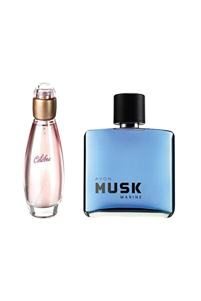 AVON Celebre Edt 50 Ml Kadın + Musk Marine Edt 50 Ml Erkek Ikili Set