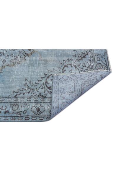 Apex El Dokuması Vintage Yün-pamuk Mavi Halı 27570 147 X 251 Cm