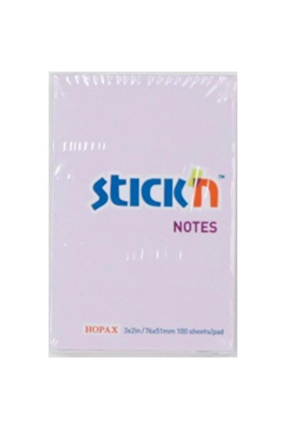 Gıpta ورق ملاحظات لاصق Hopax Stickn 76x51 مم باستيل ليلك 100 ورقة
