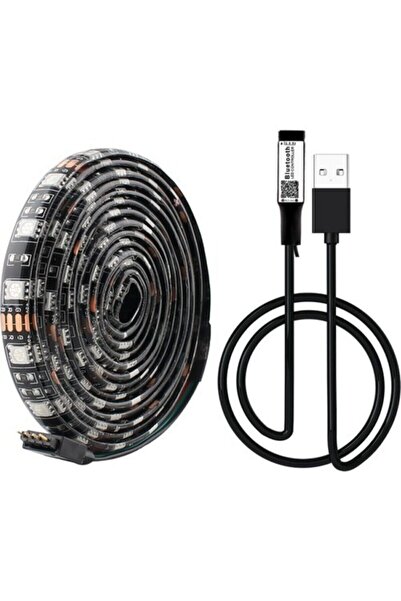 exeo Tv Arkası Bluetooth Rgb Usb Şerit Led Slikonlu 3 Mt