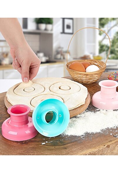 Cagla Homes قالب كعكة الدونات قطاعة عجين مستديرة