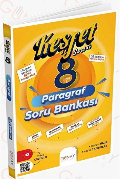 Günay Yayıncılık Günay Yayınları 8. Sınıf Paragraf Soru Bankası