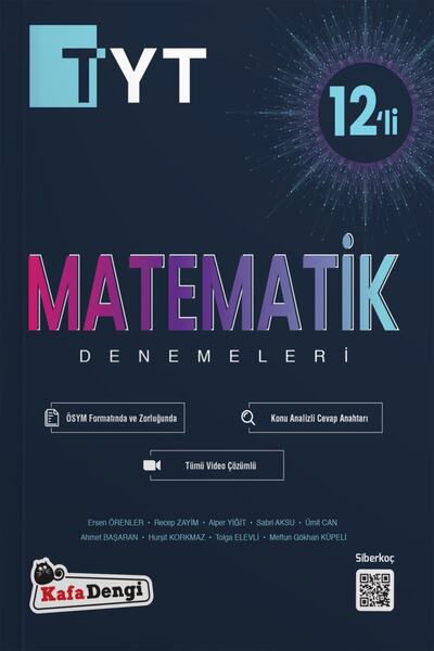 Kafa Dengi Yayınları TYT Matematik Branş Denemesi(12'li) (Tümü Video Çözümlü)