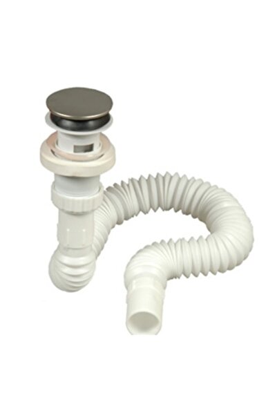 ÖZBEST Basmalı Pop-up Körüklü Lavabo Gider Sifon Plastik