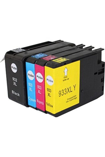 PHOTO PRİNT For Lexmark Hp 932xl-hp 933xl 4 Renk Muadil Kartuş Officejet 7510...