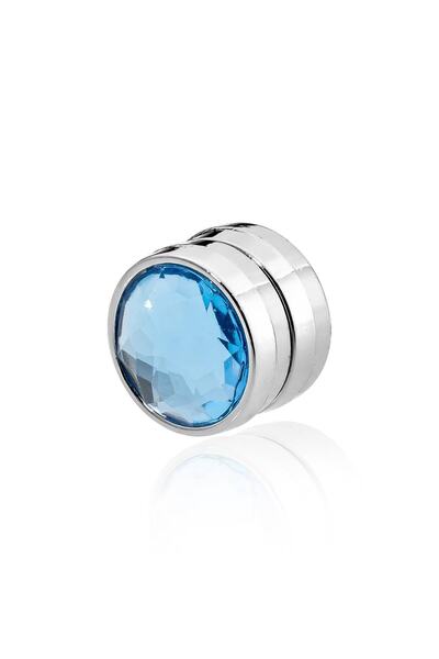 Fsg Takı Magnet pentru eșarfă din piatră acrilică albastră