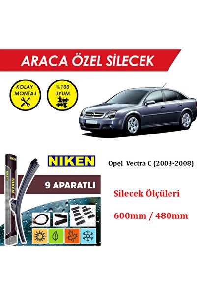 MeyZone Opel Vectra C Ön Cam Silecek Takımı (2003-2008)