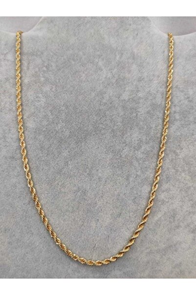 CASELN قلادة ذهبية بسلسلة حبل ملتوية بسيطة للجنسين