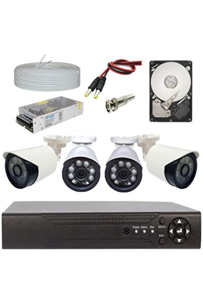 Elit Ahd 2.0 Megapixel 4 Kameralı Komple Full Set 1080p Full Hd