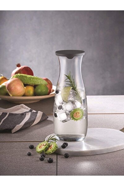 Paşabahçe Amphora Kırmızı Silikon Kapaklı Cam Şişe Karaf 1180 Cc Fma07807