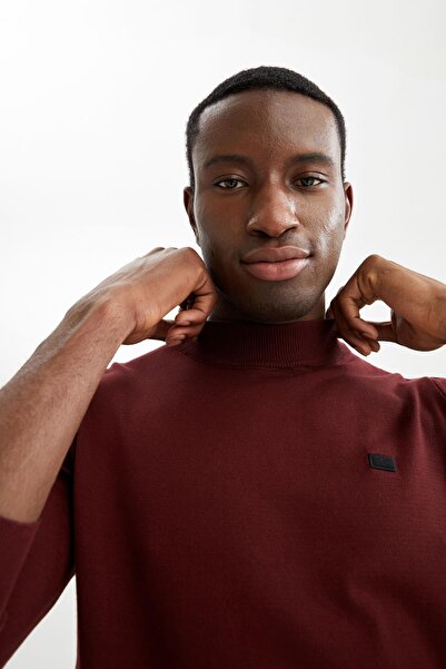 DeFacto Slim Fit Yarım Balıkçı Yaka Triko Kazak