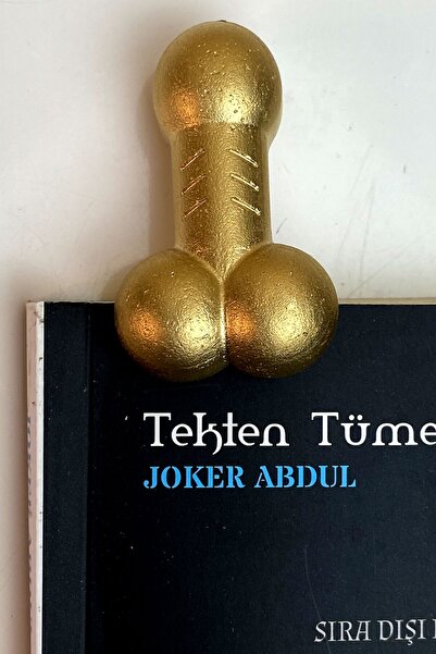 FANTASTİK SANAT ATÖLYESİ Dekoratif Altın Renk Bereket Figür Kitap Ayracı - Ki...