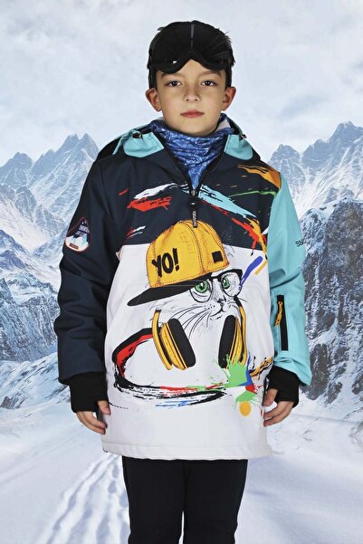 SNOWSEA Cool Cat Erkek Çocuk Kayak Snowboard Ve Kar Montu / Ss7751