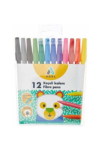 Adel 12 Colors Felt Tip Pen
