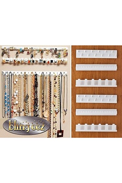 Çokuygunuz Plastik Yapıştırılabilir Takı Aksesuar Askısı Düzenleyici Organizer