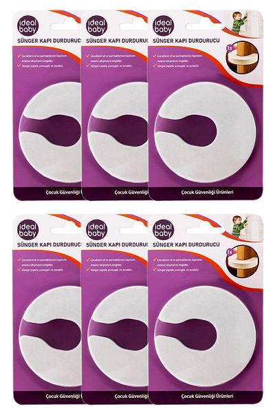 İdeal Baby 6 Pieces Ideal Baby - Sponge Door Stopper Safety Product