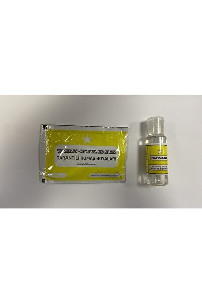 TekYıldız Kumaş Boyası Sarı Renk + Kumaş Boyası Sabitleyicisi